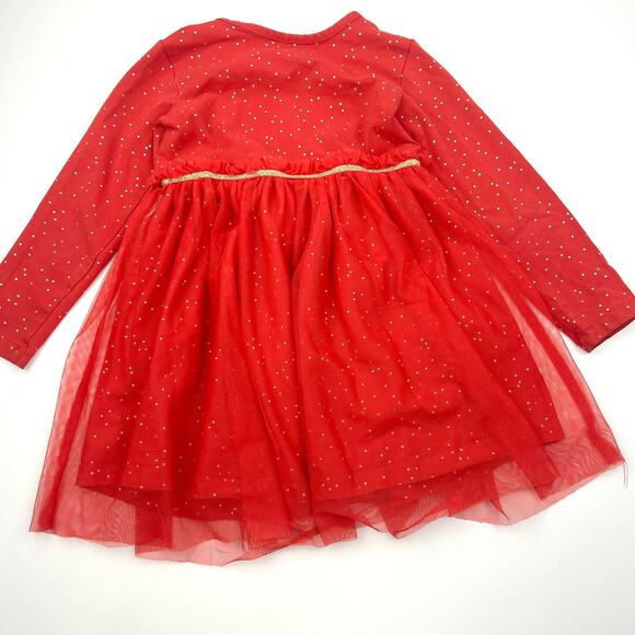 Hanna Andersson Red Soft Tulle Shimmer Star Dress - Picture 7 of 8